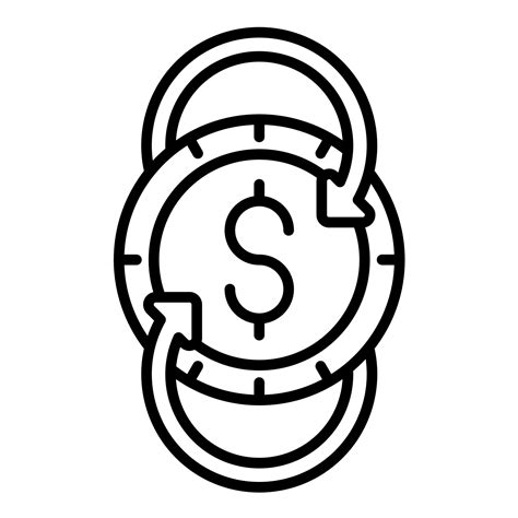 Cash Flow Line Icon 14670303 Vector Art At Vecteezy