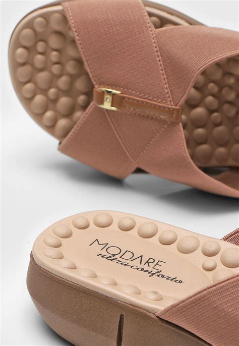 Tamanco Modare Transpasse Nude Compre Agora Dafiti Brasil