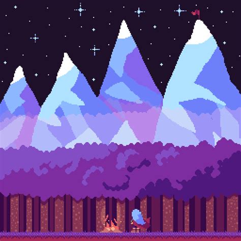 Some pixel art inspired by Celeste : r/PixelArt