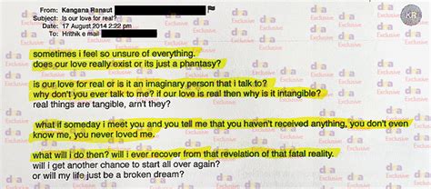 Dna Exclusive Leaked Kangana Ranauts Emails To Hrithik Roshan Give A Shocking Twist To The Tale