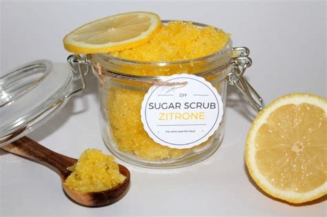 Diy Sugar Scrub Zuckerpeeling Zitrone Ganz Einfach Selber Machen