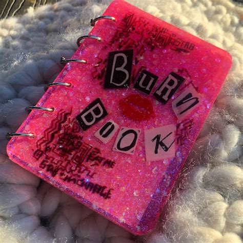 Mean Girls Burn Book Resin Notebook Journal Day Planner Cover Etsy