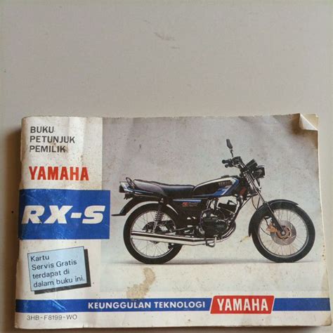 Jual Buku Petunjuk Manual Pemilik Perawatan Yamaha Rx S Rx Special