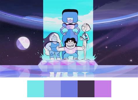 Inspire Se Com As Paletas De Cores Do Desenho Animado Steven Universe Design Culture