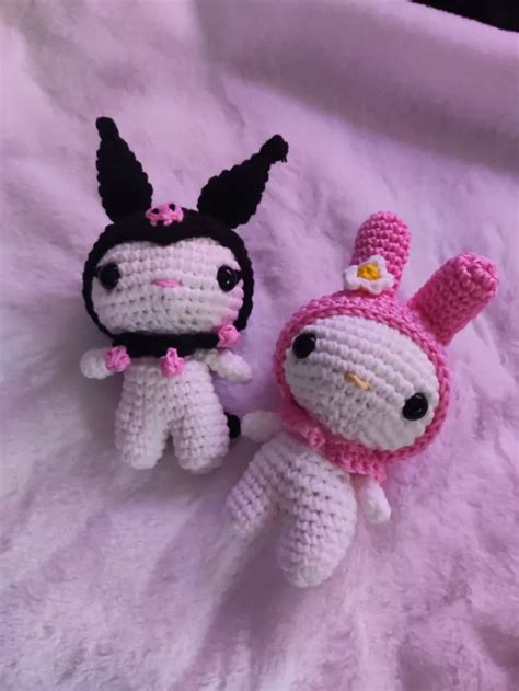 Amigurumi Kuromi E My Melody Sanrio Jiji S Craft