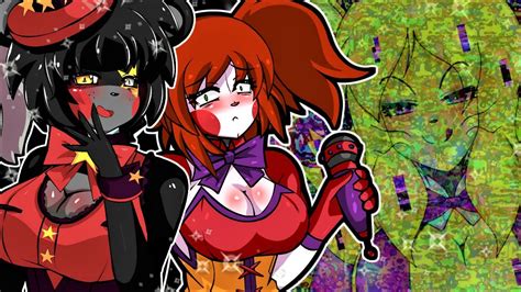 Greeted By Glitchtrap Herself The Fnaf Anime Girls Secret Fnia Expanded Night 6 Youtube