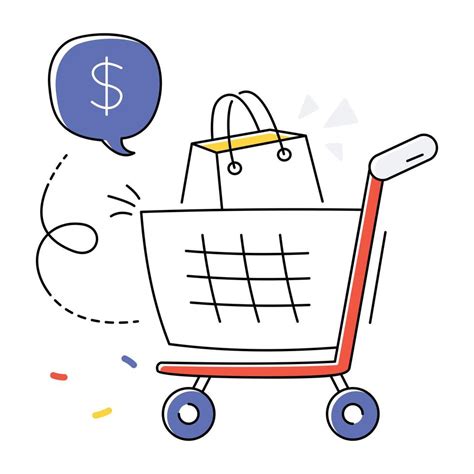 Trendy Shopping Trolley 19802987 Vector Art at Vecteezy