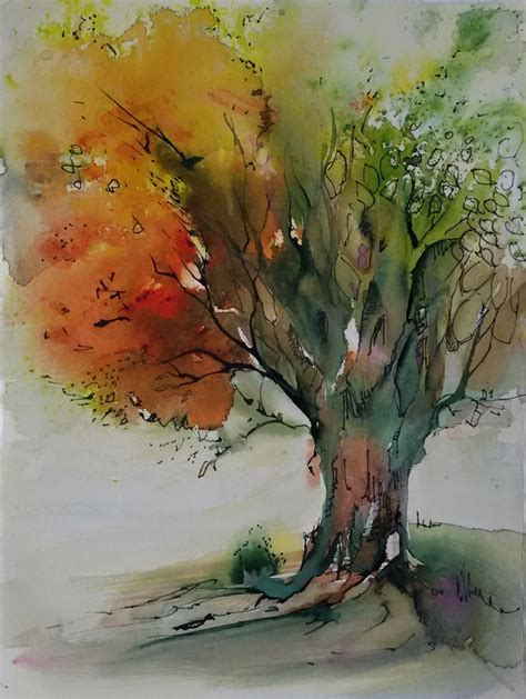 B Ume Aquarell Kunst