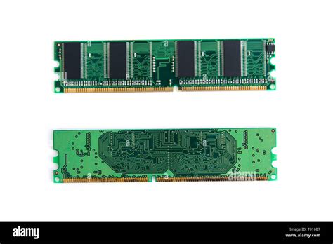 Ram Stick Of Computer Random Access Memory Isolated On White With