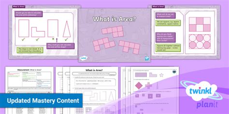 👉 Y4 Area Planit Maths Lesson 1 Teacher Made