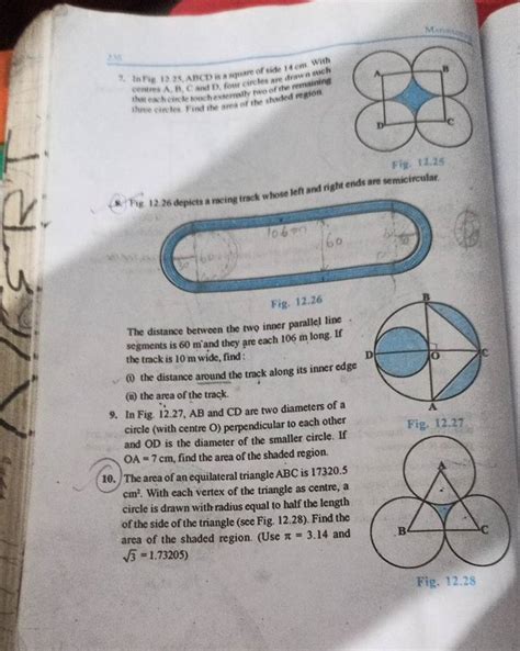 Lafie Ancd Is A Square Of Side Cm With Centres A B C And D