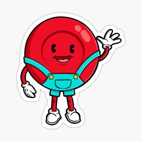 Red Blood Cell Sticker For Sale By Trailmixart Red Blood Cells