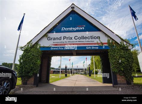 Entrance To Donington Park Raceway Grand Prix Collection Museum Stock
