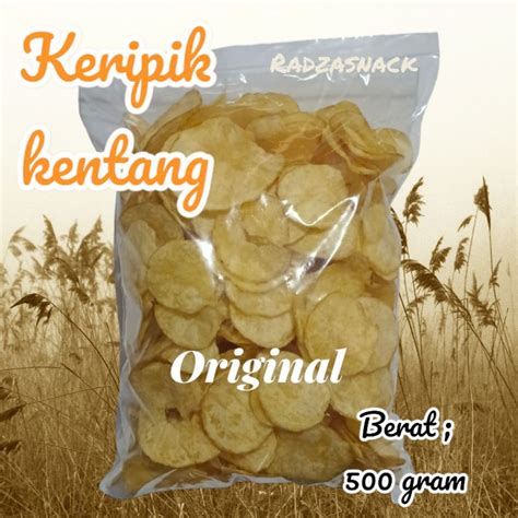 Jual Keripik Kentang Original Asin Gurih Keripik Kentang Manohara