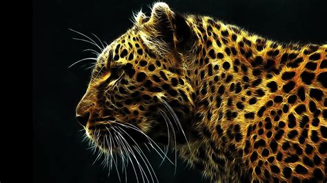 Wallpaper Digital Art Render Wildlife Big Cats Whiskers Jaguar