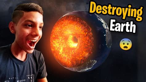 Destroying The Earth 🌎😨 Solar Smash Youtube