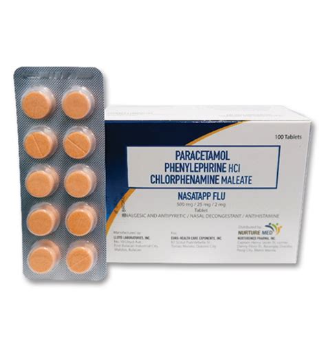 Product Highlight Paracetamol Phenylephrine Hcl Chlorphenamine