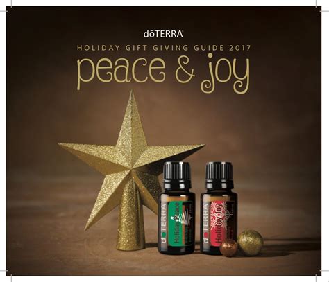 Doterra Holiday T Guide Preview 2017 Essential Oils Ts Holiday