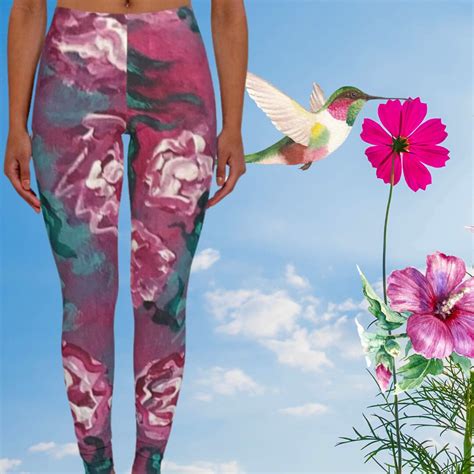 Tights Hand Painted Leggingsspandex Leggings Roses Leggings