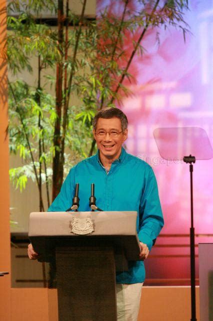 Prime Minister Lee Hsien Loong Delivering National Day Rally