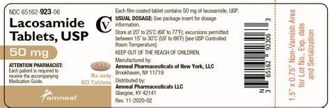 Product Images Lacosamide Photos - Packaging, Labels & Appearance