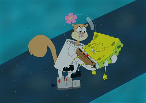 Sandy and SpongeBob by iedasb on DeviantArt