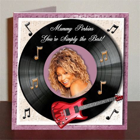 Tina Turner Themed Birthday Card Etsy Uk