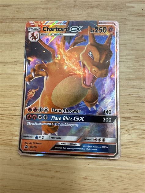 Pokemon Tcg Charizard Gx Sm Ultra Rare Hidden Fates Black Star