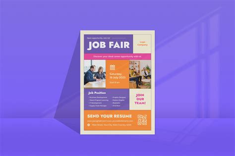 Modern Job Fair Flyer Flyer Templates Creative Market
