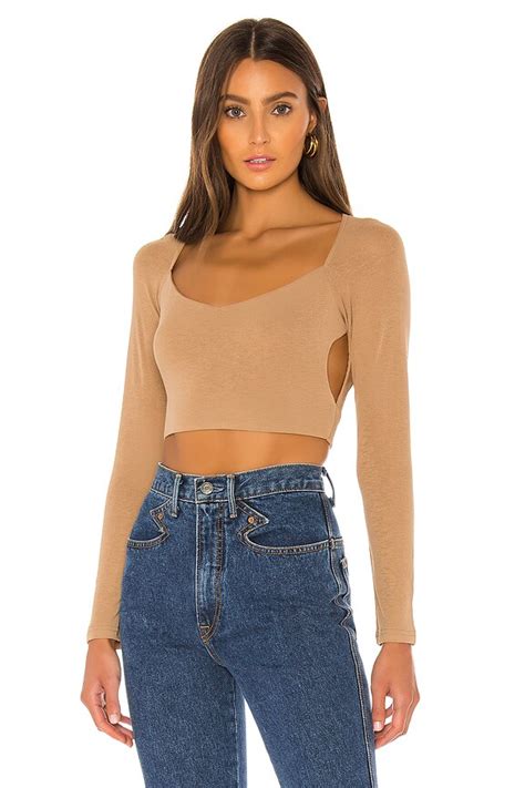 Superdown Joelene Cut Out Top In Nude REVOLVE
