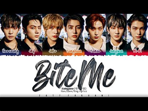 ENHYPEN 엔하이픈 Bite Me Lyrics Color Coded Han Rom Eng YouTube