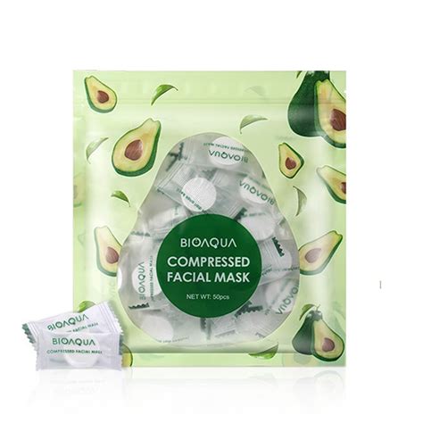 Jual Bioaqua Compressed Facial Mask Avocado Green Pcs Hbhoz