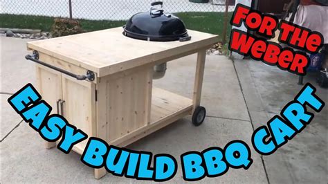 How To Build A Bbq Cart For A Weber Kettle Youtube