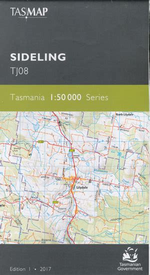 Sideling 1 50000 Topographic Map Tasmap Maps Books And Travel Guides