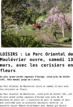 LOISIRS Le Parc Oriental de Maulévrier ouvre samedi 13 mars avec