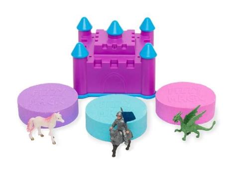 enchanted fizzing castle water toy deluxe   puck shaped fizzies