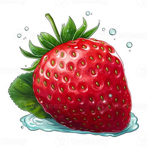 Strawberry Watercolor Clipart Illustration Ai Generative 27237401 Png