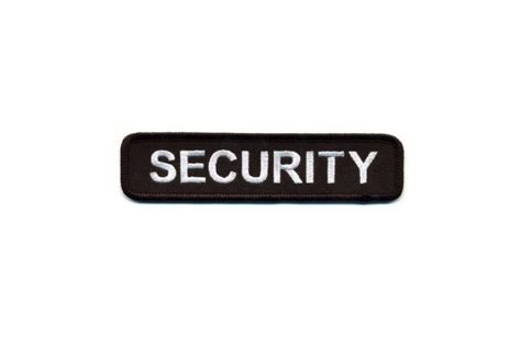 Security Guard Velcro Patch Small Size Ministry Approved