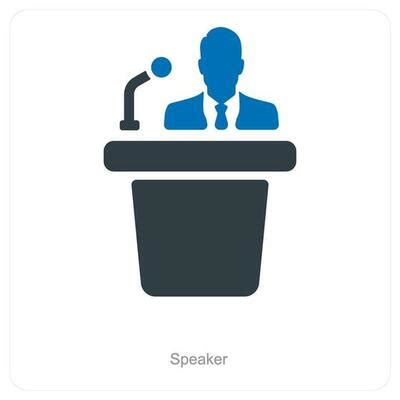 Speaker Person Icon Vector Art, Icons, and Graphics for Free Download