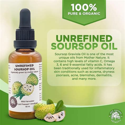 Virgin Soursop Graviola Guanabana Oil Organic Undiluted Unrefined