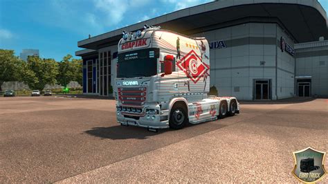 SCANIA RJL LONGLINE SPARTAK V2 SKIN 1.22 | ETS2 mods | Euro truck ...