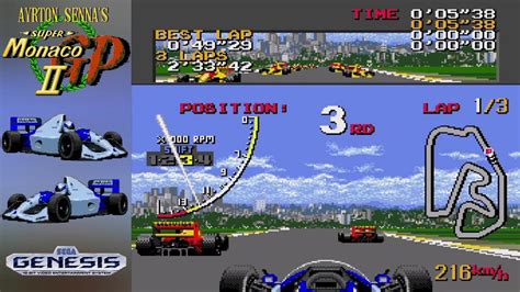 Ayrton Senna S Super Monaco Gp Ii Sega Genesis Gameplay Youtube