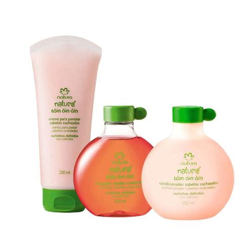 Kit Shampoo Condicionador Creme De Pentear Cabelos Cacheados Natur