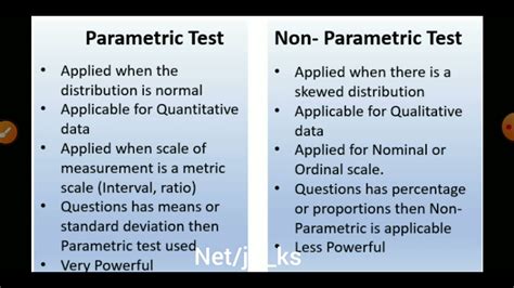 Differce Between Parametric And Non Parametric Test Research Apptitude