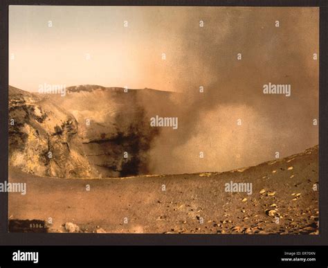 Mount Vesuvius The Crater Naples Italy Stock Photo Alamy