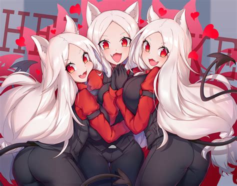 Cerberus Helltaker Drawn By Zeroblood Danbooru