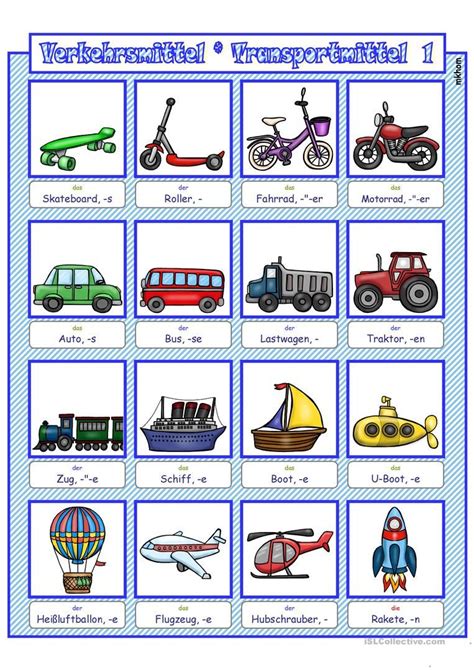 Verkehrs Und Transportmittel 1 Bildwörterbuch Ab Sw Version