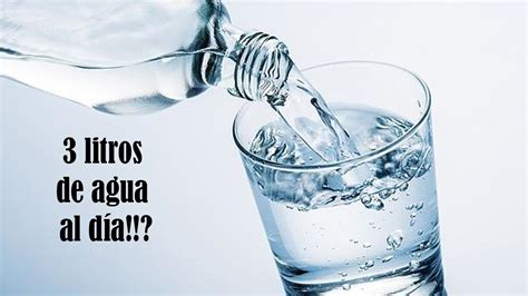 Qué pasa si bebes 3 litros de agua al día YouTube