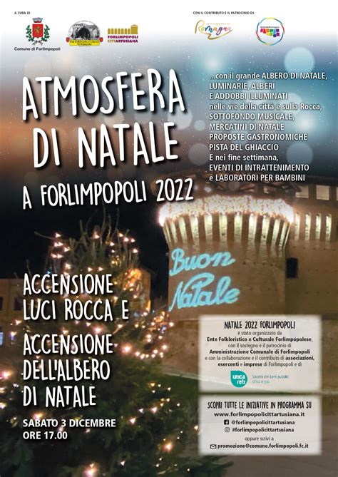 Forlimpopoli Eventi 2022 locandina Natale 2022 Forlimpopoli Città