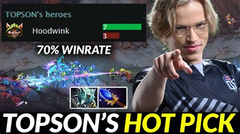 Og Topson Hood Wink Practicing Hard This Hero For Mid Youtube